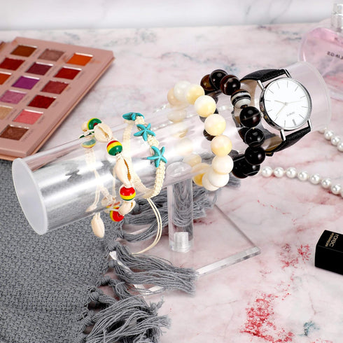Maitys Hovering Acrylic Bracelet Jewelry Display Stand Holder Acrylic T Bar Necklace Display Stand Jewelry Holder Organizer(Clear)...