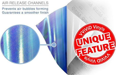 VViViD Extra-Wide Headlight Taillight Vinyl Tint Wrap 16 Inch x 48 Inch Roll (Chameleon Blue)...