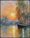 Posterizer 1 pcs- lake scene-nature-oil painting style 4-Landscape & Nature Art-Floral Botanical Art- Decor for Home & Office- unframed wall art...