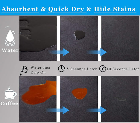 Coffee Mat for Countertops,Coffee Bar Accessories Fit Under Coffee Maker Espresso Machine, Absorbent Hide Stain Rubber Mat for Countertop,Dish Dry...