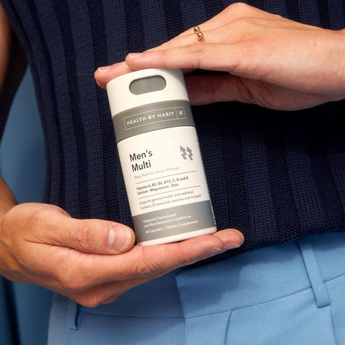 Health by Habit Mens Multi Supplement 2 Pack (120 Capsules) - 23 Essential Vitamins and Minerals, Supports General Health & Wellness, Non-GMO, Sug...