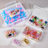 7 Pack Mixed Sizes Rectangular Mini Plastic Containers Clear Plastic Storage Boxes with Hinged Lids Empty Beads Organizers for Small Items Art Cra...