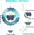 N&T NIETING Butterfly Wind Spinners Outdoor- 3D Garden Metal Wind Spinner, Large Hanging Wind Sculptures for Mom Women Mothers Gift, Outdoor Yard ...