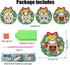 4 PCS Christmas Wreath Cat Diamond Art Coasters Kit, DIY Diamond Art Painting Coasters for Adults, 5D Xmas Diamond dot Kits Coasters Craft Supplie...