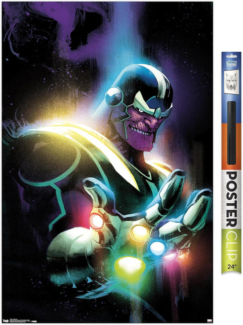 Trends International Marvel Comics - Thanos - Cover #13 Wall Poster, 22.375" x 34", Premium Poster & Clip Bundle...