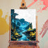 xackcme Moon Paint by Numbers for Adults-Landscape Paint by Number on Canvas without Frame,DIY Forest Scenery Oil Painting for Gift Home Wall Deco...