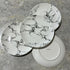 Marble Design Porcelain Dinner Accent Plates Set of 4 (8 inches)...