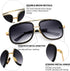 FEISEDY Retro Trendy Aviator Sunglasses Women Men Classic Vintage Square Sunglasses 70s Large Metal Shades B2321...
