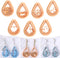 Puocaon Mystic Boho Clay Cutters - 7 Pcs Teardrop Polymer Clay Cutters for Earrings Making, Cute Cats Clay Earring Cutters, Flower Teardop Cutters...