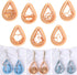 Puocaon Mystic Boho Clay Cutters - 7 Pcs Teardrop Polymer Clay Cutters for Earrings Making, Cute Cats Clay Earring Cutters, Flower Teardop Cutters...