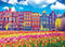 RoseArt - Kodak Premium - Traditional Old Buildings and Tulips in Amsterdam Netherlands Holland - 1000 Piece Jigsaw Puzzle for Adults...