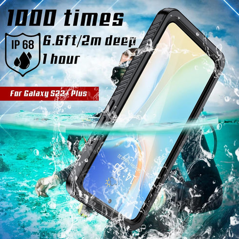 GOLDJU for Samsung Galaxy S22 Plus Case, Waterproof Samsung S22 Plus case with Built-in Screen Protector, IP68 Waterproof Shockproof Dustproof Ful...