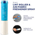 Fresh Step Roll N' Refresh Lint Roller with Air/Fabric Freshener Spray - Includes 75 Sheets - Pet Multipurpose Lint Rolling Tool for Pet Hair...