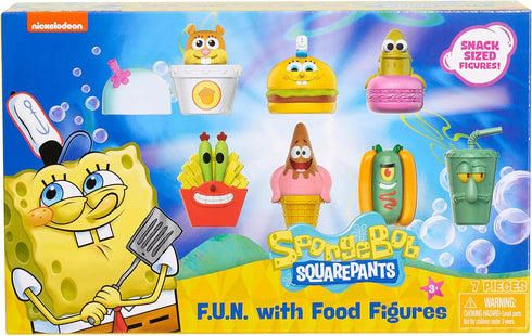 SpongeBob SquarePants Fun with Food 2.5-inch Figure Set, Features 7 Bikini Bottom Buddies, Kids Toys for Ages 3 Up, Amazon Exclusive by Just Play...