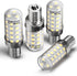 12V 40W E12 LED Candelabra Light Bulbs 4W Daylight White 6000K 450Lm Low Voltage AC12-24V/DC10-30V for RV Camper Marine Boat Landscape Lighting Ic...