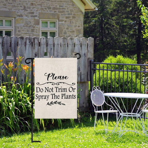 Warm Prompt Garden Flag Do Not Trim Or Spray The Plants Garden Flag Lawn Care Garden Flag (Spray The Plants F)...