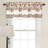 Lush Decor Clara Valance Paisley Damask Print Bohemian Style Single Curtain, 18” x 52”, Turquoise and Tangerine...