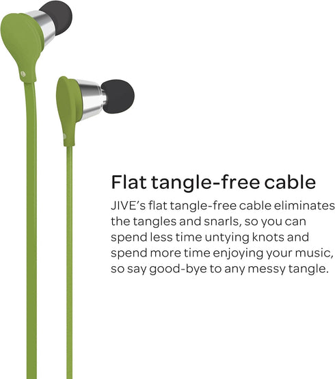 AT&T Jive Music + Calls Stereo Headphones - Green (EBM01)...