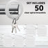 50PCS Clear Wrist Keychain – Crystal Clear Spring Spiral Wrist Coil Key Chain for Woman Girl Key Holder Spiral Keychain Bracelet Soft Plastic Wris...