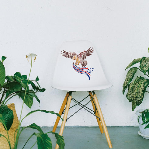 Eagle Wall Stencils Bird Large Stencils for Painting 12x12" Square Reusable Stencils Tile Stencil for Crafts Painting on Wood Paper Canvas Furnitu...