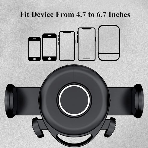 Car Phone Holder Mount, 360 Degree Rotation Cell Phone Holder for Car, Dashboard Clip Mount Car Phone Stand Compatible for 4.7 to 6.7 inch Smartph...
