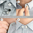 24 Pcs Extender Button Set, Flexible Adjustable Elastic Waist Extender Button, Invisible Collar Neck Extenders, No-Sew Extend Buttons for Women an...
