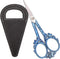 Sewing Embroidery Scissors with Sheath, 4.7in Sharp Tip Craft Crochet Scissor for Needlework Cross Stitch Threading Handicraft DIY Tool, Cute Blue...