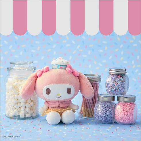 GUND Sanrio Hello Kitty and Friends My Melody Ice Cream Plush, Stuffed Animal for Ages 1 and Up, Pink/White, 6”...