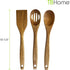3 Piece Acacia Wood Kitchen Utensils Set, Wooden Cooking Utensils Set...