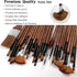 Bougimal 32 Pieces Paint Brush Set, Artist Upgrade Series, Nylon Bristles with Round, Filbert, Flat, Fan, Angle, Fine Detail Brush, Suitable for A...