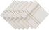 DII French Stripe Tabletop Collection Farmhouse Style Dining Table Linen Napkin Set, 20x20, White Chambray, 6 Piece...
