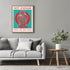 Posterizer 1 pcs-Not enough until it's too much-Trippy Retro Print-Abstract & Modern Art-GIft for Men Women Teens-Living Room Bedroom Decor- unfra...
