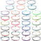 Hicarer 30 Pieces Adjustable Woven Anklets Bracelets Bohemian Braided Rope Bracelets Waterproof Wax Coated Anklets for Women...