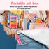 Odaro Pill Organizer 3 Times a Day - Portable Weekly Medicine Box, Waterproof Weekly Medicine Box for Fish Oils, Vitamin, Supplements (Pink)......