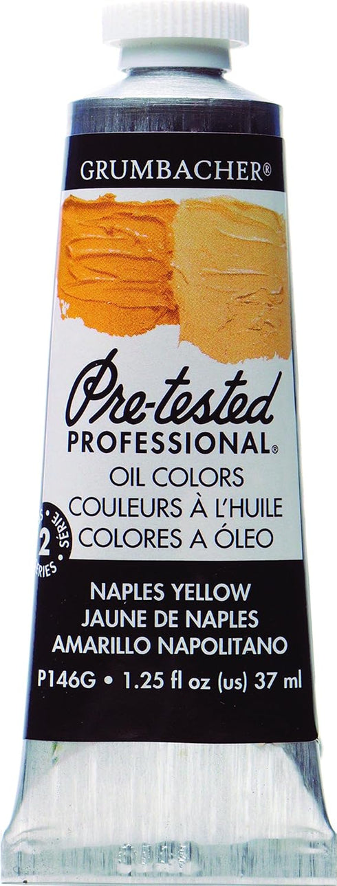 Grumbacher Pre-Tested Oil Paint, 37ml/1.25 Ounce, Naples Yellow Hue (P146G)...