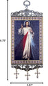 Religious Gifts The Divine Mercy Tapestry Icon Room Wall Door Decoration with Crosses 9 3/4 Inch...