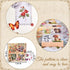 510PCS Plants Floral Scrapbook Stickers Kit Vintage Flowers Butterfly Mushroom Fall Maple Leaves Transparent Waterproof Stickers Set for Scrapbook...