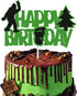 Birthday Cake Decorations Themed Happy Birthday Cake Topper for Kids Boy Girl Bday Party Supplies Sparkle Green Décor...