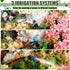 40 Pcs Fast Connect Drip Irrigation Emitters Kit Include 20 Mist Nozzles, 10 Drip Emitters and 10 Dripper Sprayers for 1/4" Garden Watering Tubing...