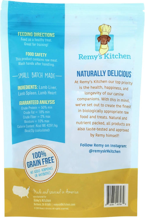 Lamb Meat Medley Freeze-Dried Treats for Dogs and Cats 3 oz USA Sourced Locally, All Natural Small Batch Made...