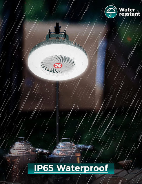 Camping Fans for Tents, Hiking Camping Gear Essentials, Battery Operated Fan for Camping, USB Rechargeable with Magnetic and Hook, ??-?? LED campi...