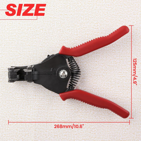 Automatic Wire Stripper Tool Self Adjusting Wire Stripper Electrical Hand Tool, 11-Inch Heavy Duty Precision Wire Stripping Tool for 8-18 AWG (1-3...