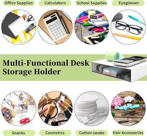 Desktop Drawers-Desk Organizer with Drawers, Desktop Drawer Organizer, Plastic Drawers Organizer Perfect for Collection Small Item/Cosmetic Office...