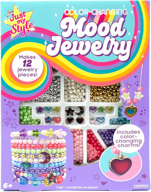 Just My Style Color-Changing Mood Jewelry Making Kit, Bracelet & Necklace Making Kit, Arts & Crafts Kit for Girls & Boys Ages 6-10...