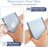 Double-Sided Back Scrub, 37.4 Inch Exfoliating Back Scrubber with Handles Washcloth for Shower Blue Exfoliator Body Scrub Towel Exfoliator Bath To...