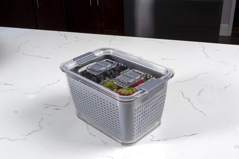 Kitchen Spaces - 1465A6-AMZ Kitchen Spaces Colander Bin, Medium, Gray...