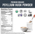Viva Naturals Organic Psyllium Husk Powder, 10 oz - Finely Ground, Unflavored Plant Based Superfood - Good Source of Fiber for Gluten-Free Baking,...