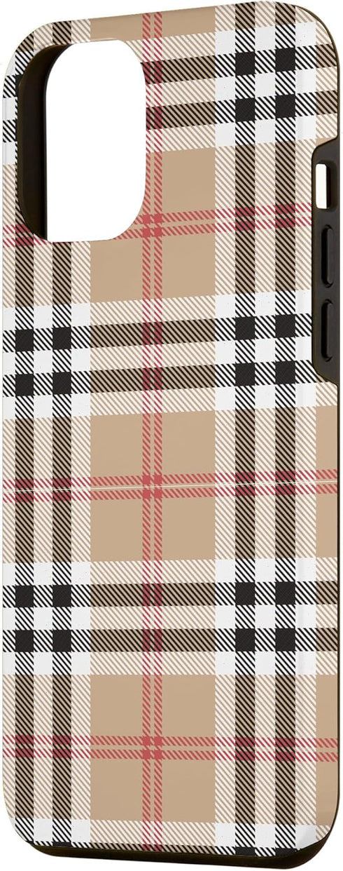 iPhone 12 Pro Max Checkered Plaid Flannel Gingham Pattern Case...
