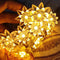 echosari Flower String Lights Battery Operated, 158" Lotus Flower Fairy Lights with Auto Timer 8 Modes, Soft Rubber Flowers String Lights Waterpro...