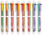 Party Favors 8 PCS 0.5mm 6-in-1 Multicolor Pen 6 Colors Transparent Barrel Ballpoint Pen for Office School Supplies Students Children Gift...